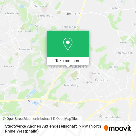 Stadtwerke Aachen Aktiengesellschaft map