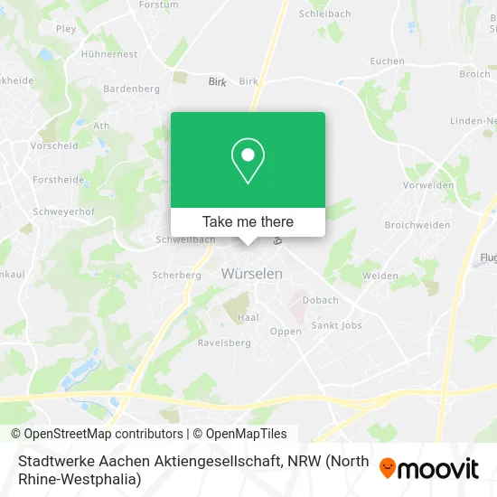 Карта Stadtwerke Aachen Aktiengesellschaft
