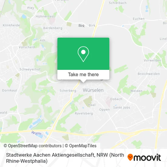 Stadtwerke Aachen Aktiengesellschaft map