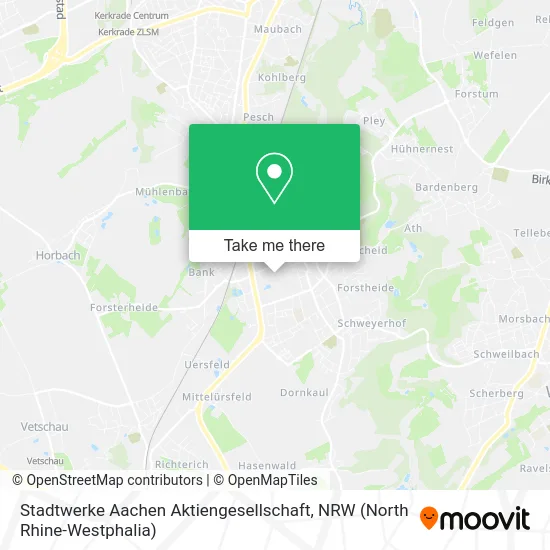 Карта Stadtwerke Aachen Aktiengesellschaft