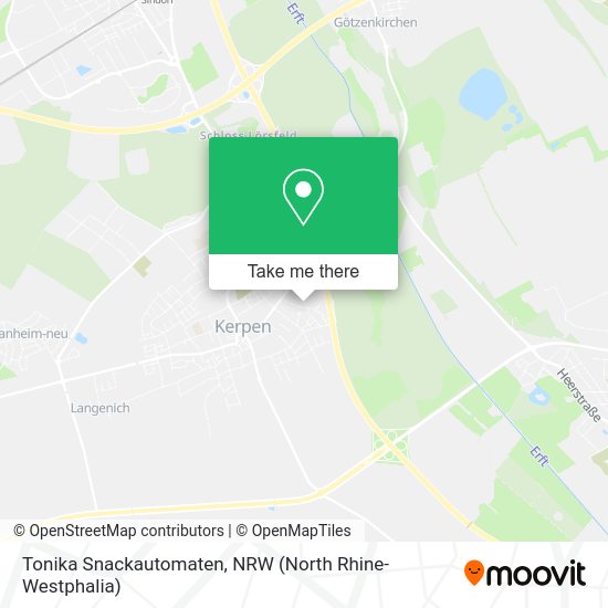 Карта Tonika Snackautomaten