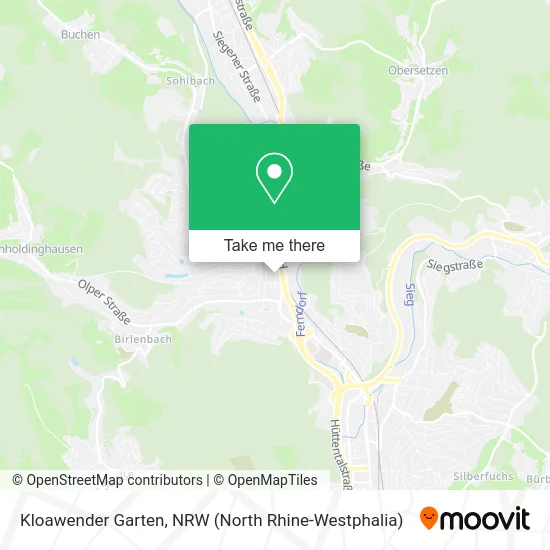 Карта Kloawender Garten