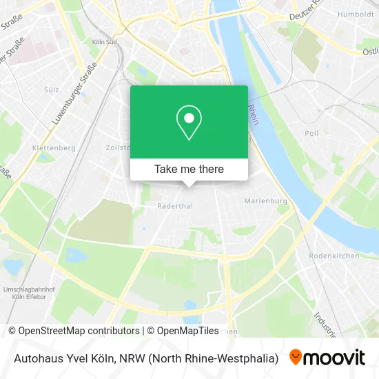 Карта Autohaus Yvel Köln