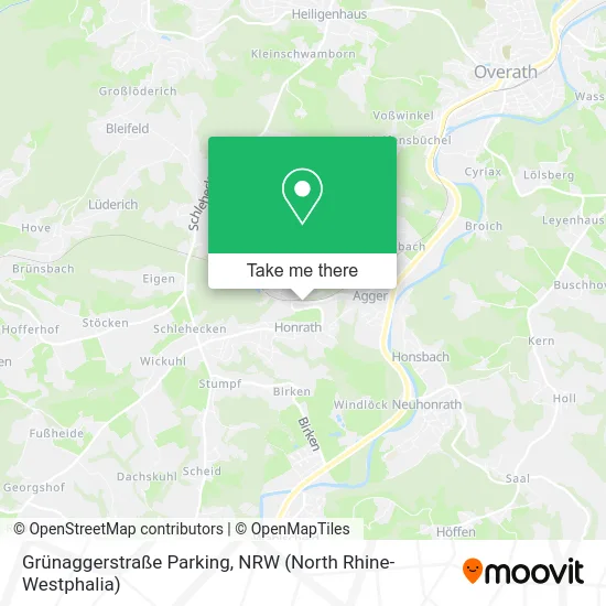 Карта Grünaggerstraße Parking
