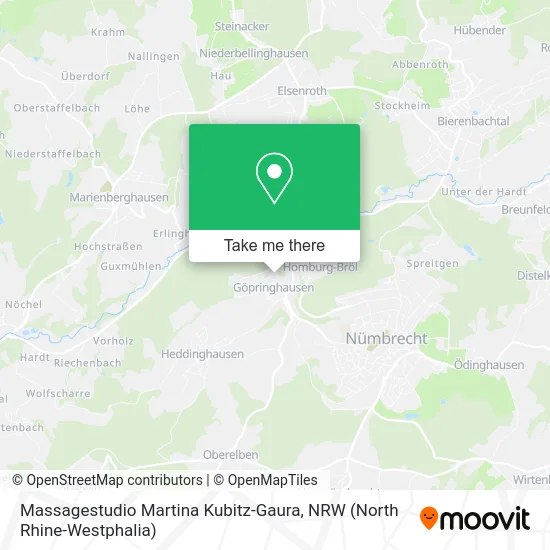 Карта Massagestudio Martina Kubitz-Gaura