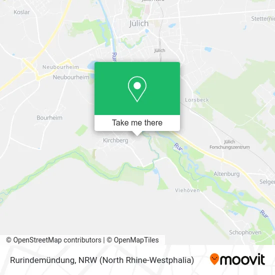 Карта Rurindemündung