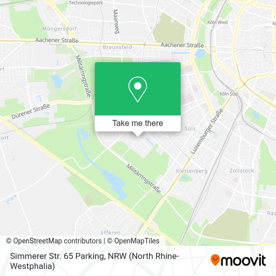 Карта Simmerer Str. 65 Parking