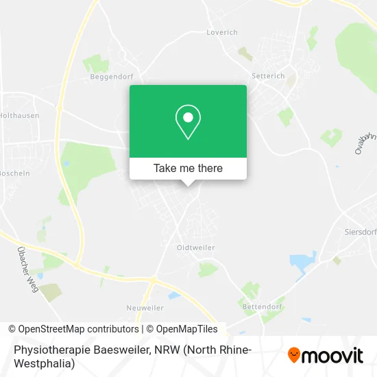 Карта Physiotherapie Baesweiler