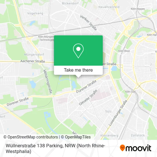 Wüllnerstraße 138 Parking map