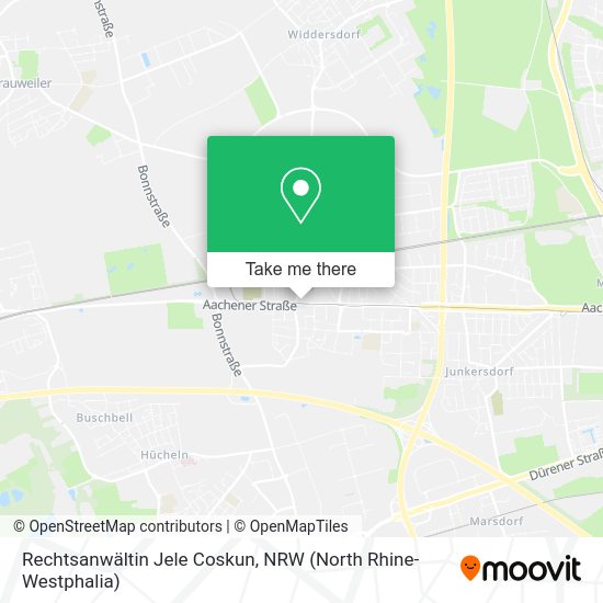 Карта Rechtsanwältin Jele Coskun