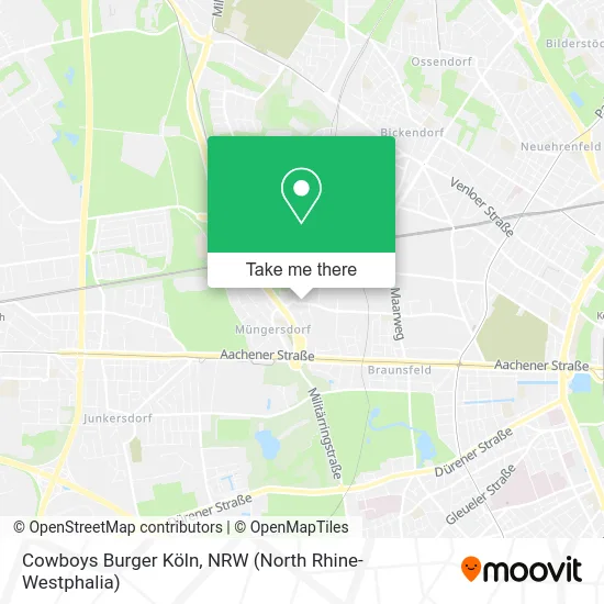 Карта Cowboys Burger Köln