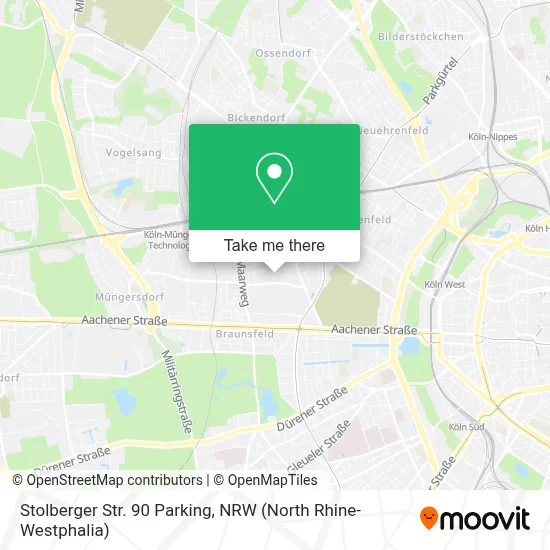 Stolberger Str. 90 Parking map