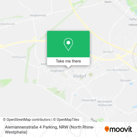 Карта Alemannenstraße 4 Parking
