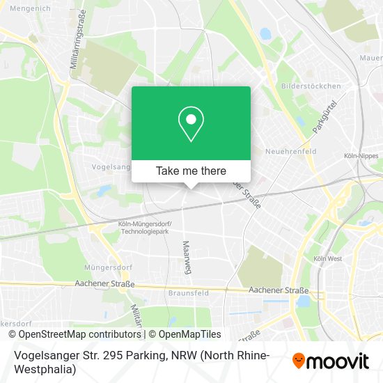 Карта Vogelsanger Str. 295 Parking