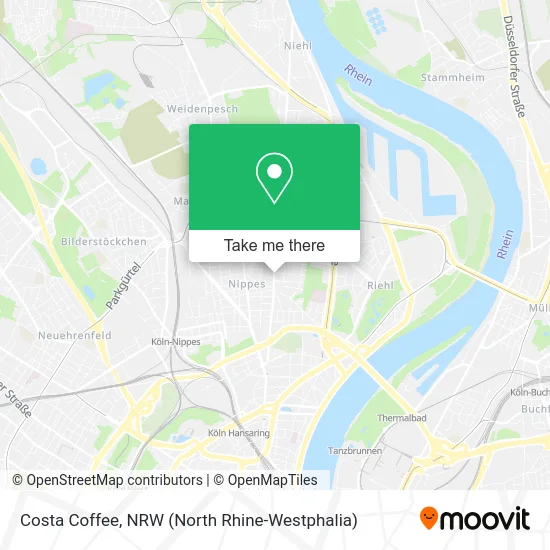 Карта Costa Coffee