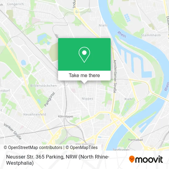 Карта Neusser Str. 365 Parking