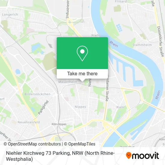 Niehler Kirchweg 73 Parking map