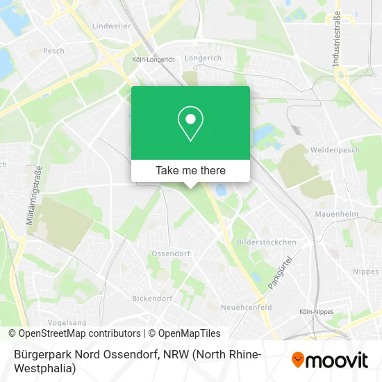 Карта Bürgerpark Nord Ossendorf