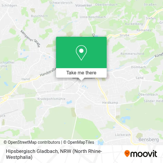 Hipsbergisch Gladbach map