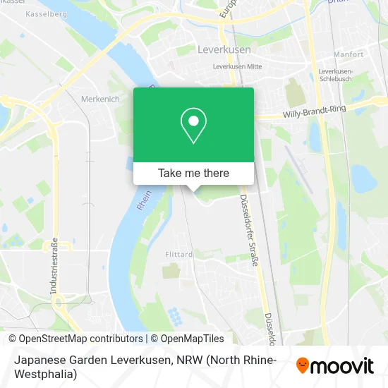 Japanese Garden Leverkusen map