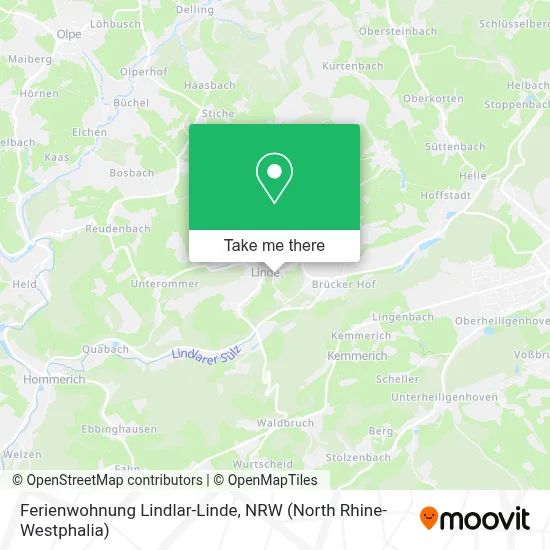 Ferienwohnung Lindlar-Linde map