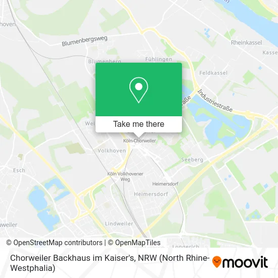 Карта Chorweiler Backhaus im Kaiser's