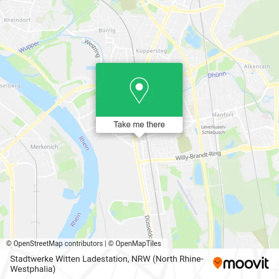 Stadtwerke Witten Ladestation map