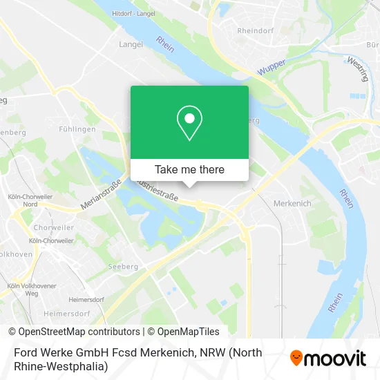 Карта Ford Werke GmbH Fcsd Merkenich