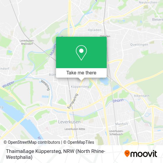 Карта Thaimaßage Küppersteg