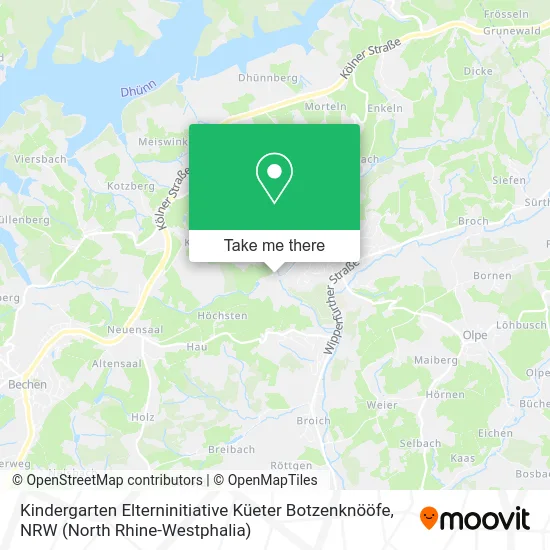 Карта Kindergarten Elterninitiative Küeter Botzenknööfe