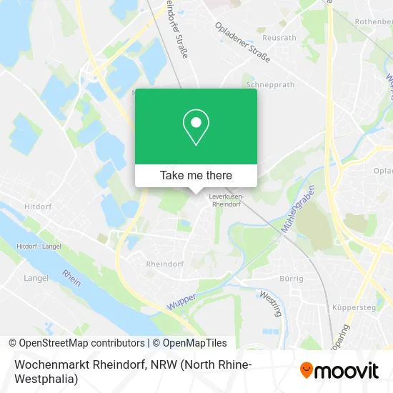 Карта Wochenmarkt Rheindorf