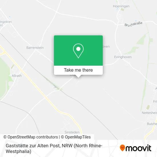 Карта Gaststätte zur Alten Post