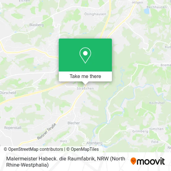 Карта Malermeister Habeck. die Raumfabrik