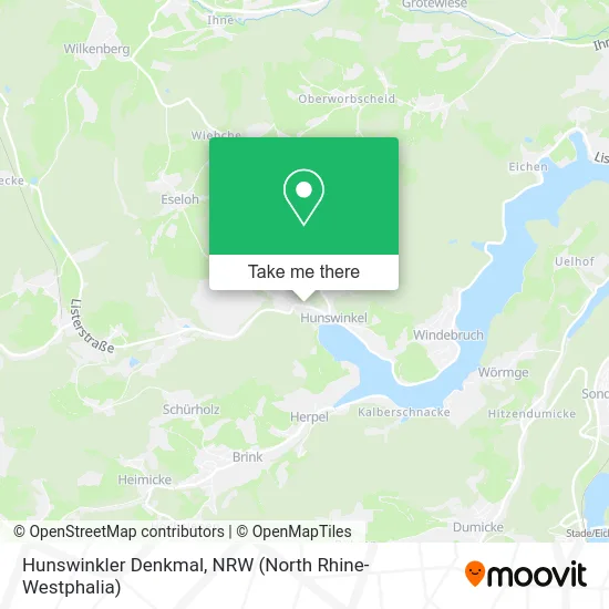 Карта Hunswinkler Denkmal