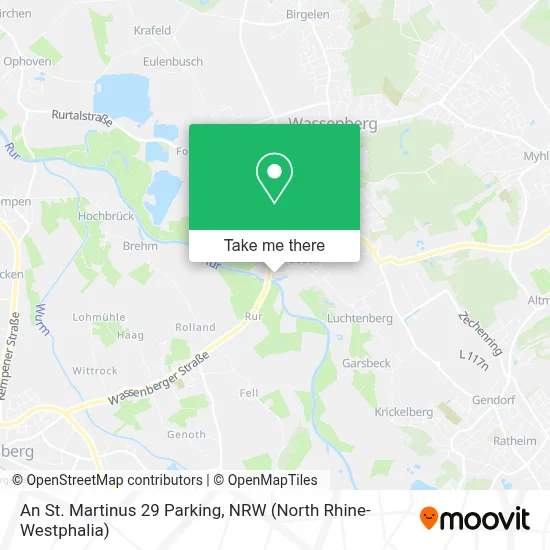 An St. Martinus 29 Parking map