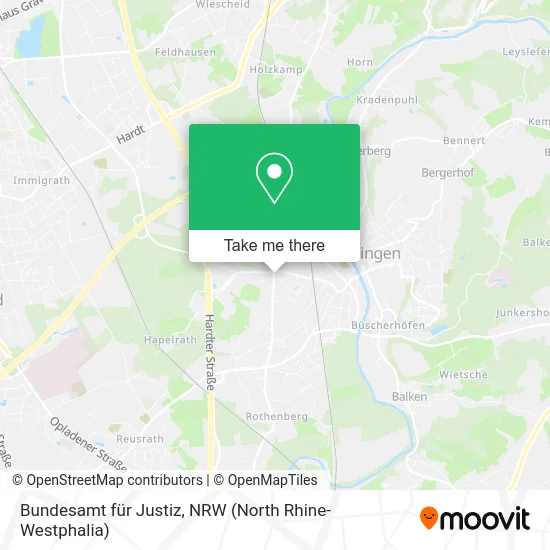 Карта Bundesamt für Justiz