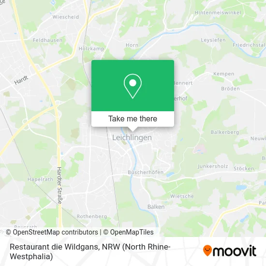 Карта Restaurant die Wildgans