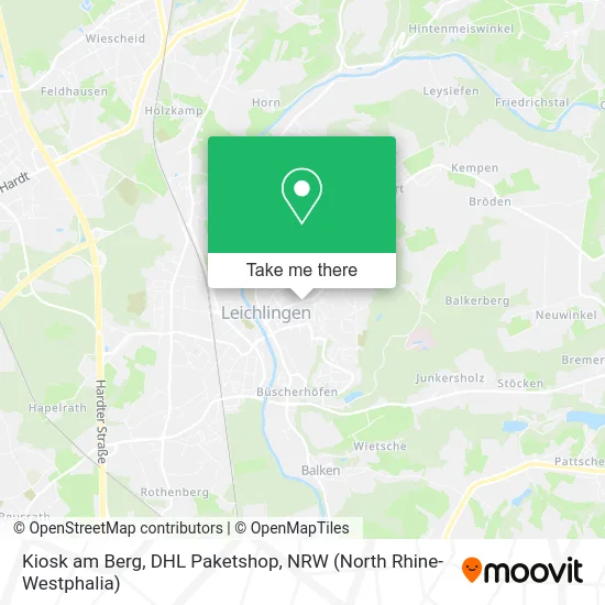 Карта Kiosk am Berg, DHL Paketshop
