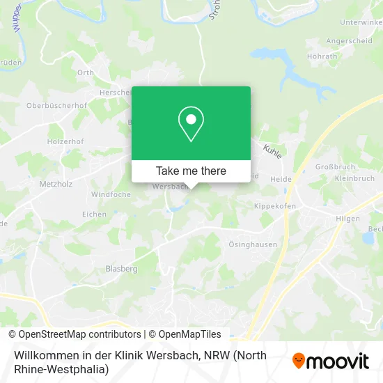 Карта Willkommen in der Klinik Wersbach