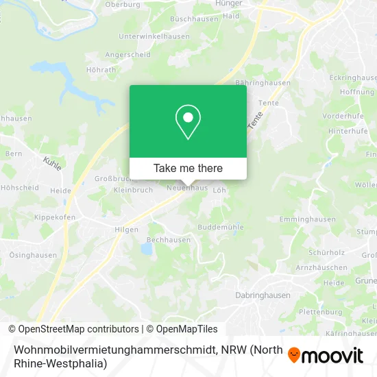 Карта Wohnmobilvermietunghammerschmidt