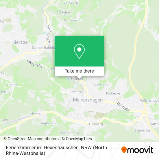 Карта Ferienzimmer im Hexenhäuschen