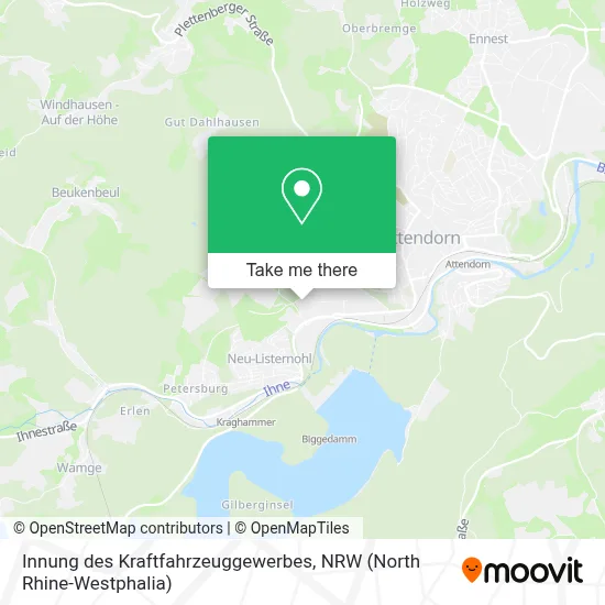 Innung des Kraftfahrzeuggewerbes map