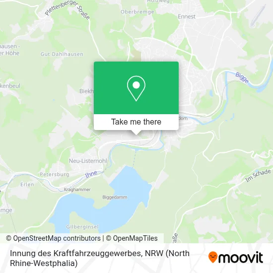 Innung des Kraftfahrzeuggewerbes map
