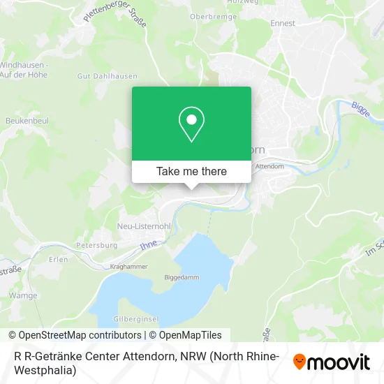 Карта R R-Getränke Center Attendorn