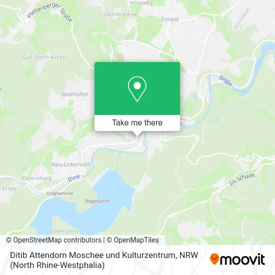 Карта Ditib Attendorn Moschee und Kulturzentrum