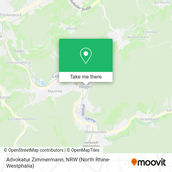 Карта Advokatur Zimmermann