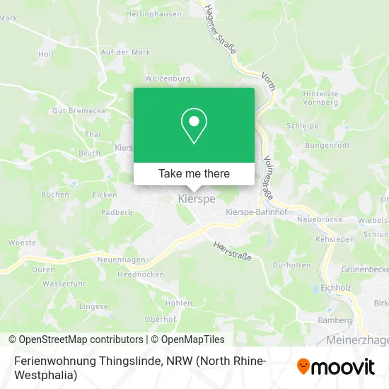 Карта Ferienwohnung Thingslinde