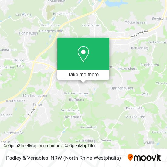 Карта Padley & Venables