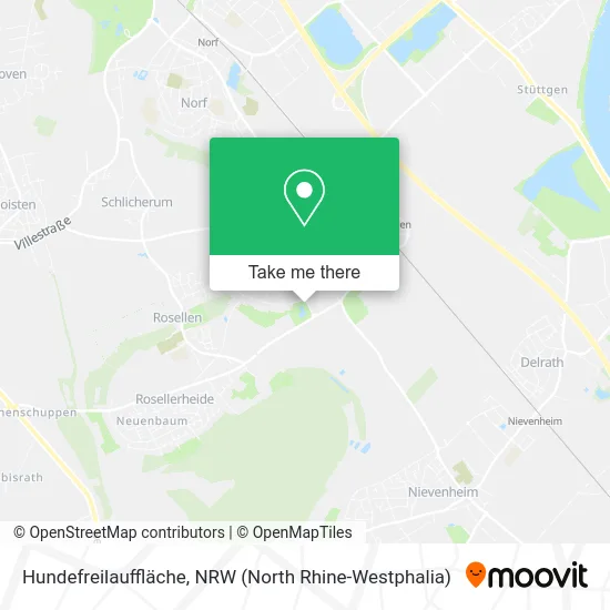 Карта Hundefreilauffläche