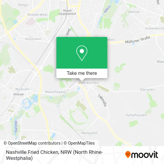 Nashville Fried Chicken map